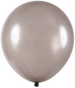 Balão de Festa Redondo Big Balão 250" -  Prata - 01 Unidade - Art-Latex - Rizzo