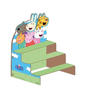 Escada Para Doces MDF Peppa Pig - 1 Unidade - Festcolor - Rizzo Embalagens.