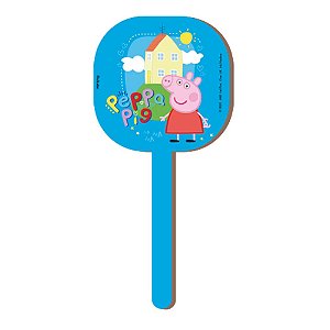 Pick Decorativo MDF Peppa Pig Individual - 1 Unidade - Festcolor - Rizzo Embalagens.