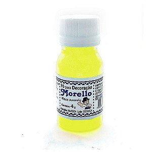 Pó Amarelo Neon Para Decoração - 4g - 1 Unidade - Morello - Rizzo