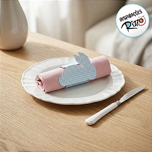 Porta Guardanapo Páscoa - 8 Unidades - Cromus - Rizzo Embalagens