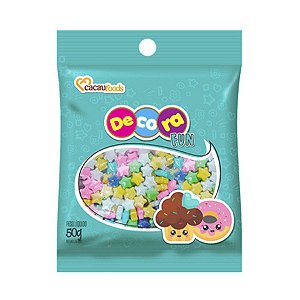 Confeito Decora Fun Star - 50g - Cacau Foods - Rizzo Embalagens