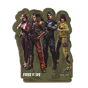 Personagem M Quarteto MDF Free Fire - 1 Unidade - Festcolor - Rizzo