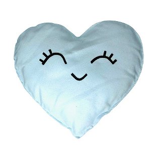 Coração Feliz em Feltro Azul - 1 unidade - Pé de Pano - Rizzo Embalagens