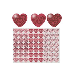 Blister Decorado Coração Eu Te Amo/Love BL0014 03 - 1 unidade - Stalden Rizzo Embalagens