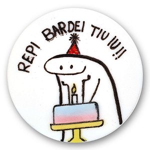 Topo de Bolo Flork - Rep Bardei tiu iu - Florkofcows