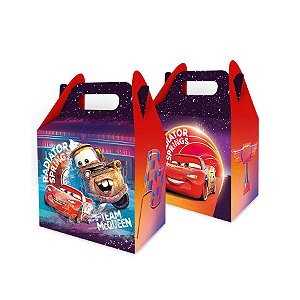 Caixa surpresa Carros Disney - 08 Unidades - Regina Festas - Rizzo Embalagens