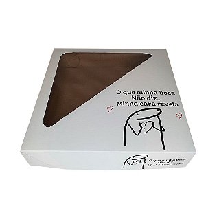 Caixa para Doces com Visor Flor "O que minha boca não diz" - 1 unidade - Packaging Works - Rizzo