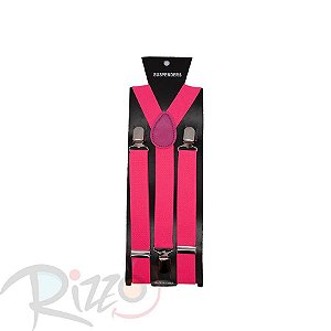 Adereço de Carnaval - Suspensório - Rosa Neon - Mod:6975 - 01 unidade - Rizzo Embalagens