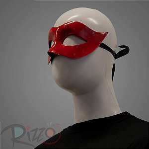 Máscara de Carnaval Veneziana - Ref:H17 - Vermelho - 01 unidade - Rizzo