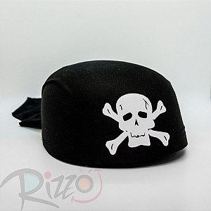 Chapéu Casco Pirata - Caveira Tradicional - Mod:6550 - 01 unidade - Rizzo Embalagens