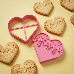 Cortador e Marcador Coração Doce - 1 Unidade - Diana Nicy - Rizzo