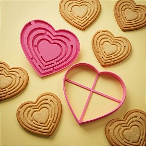 Cortador e Marcador Labirinto do Amor - 1 Unidade - Diana Nicy - Rizzo