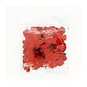 Enfeite Decorativo Coração Vermelho - 1 Unidade - ArtLille - Rizzo Embalagens