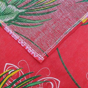 Toalha de Mesa Chita Flor Vermelha - 70 x 70 Cm - 1 Unidade - Artesanal - Rizzo Embalagens