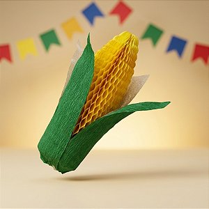 Enfeite Decorativo de Papel Seda - Milho São João  - 1 Unidade - Girotoy - Rizzo
