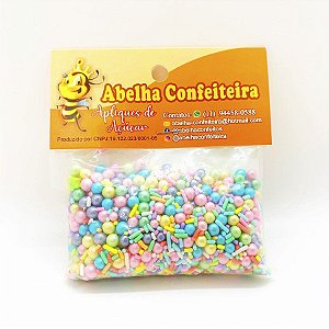 Confeito Sprinkles Encanto - 60g - Abelha Confeiteira - Rizzo Embalagens
