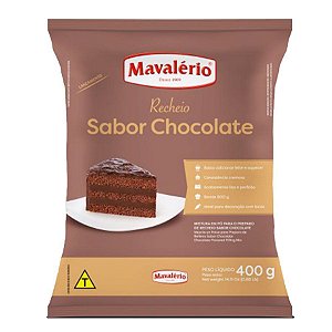 Mistura em Pó para Recheio Sabor Chocolate - 400g - Mavalério - Rizzo Embalagens