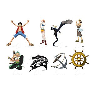 Decoração de Mesa Festa One Piece - 8 unidades - Festcolor - Rizzo