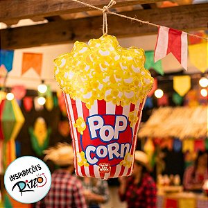 Balão Microfoil Pipoca 3D - 1 unidade - 60cm (24'') - São Roque - Rizzo Embalagens