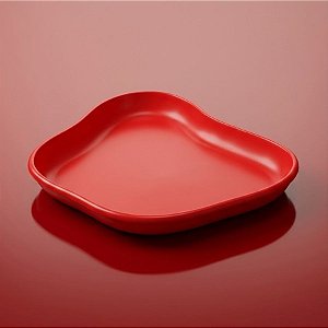 Bandeja Orgânica - 13x10cm - Vermelho - 1 unidade - Só Boleiras - Rizzo
