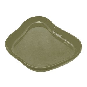 Bandeja Orgânica  - 13x10cm -  Verde Eucalipto - 1 unidade - Só Boleiras - Rizzo