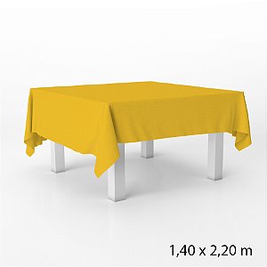 Toalha de Mesa em TNT - 140 x 220 cm - Amarelo - 1 unidade - Best Fest -