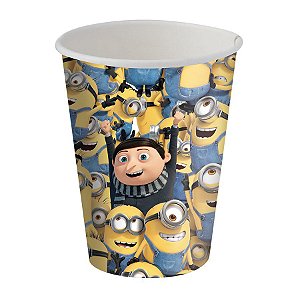 Copo Papel 200 ml - Festa Minions 2 - 8 unidades - Festcolor - Rizzo Embalagens