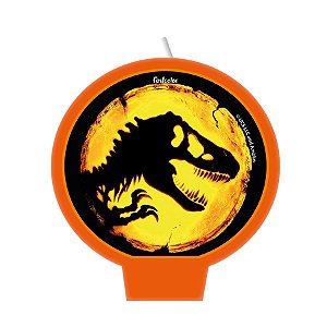 Vela Plana - Festa Jurassic World 3   - 1 unidade - Festcolor - Rizzo Embalagens