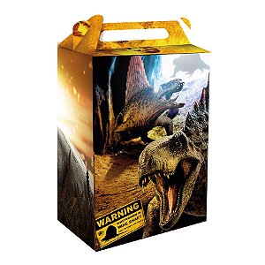 Caixa Surpresa - Festa Jurassic World 3   - 8 unidades - Festcolor - Rizzo Embalagens