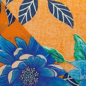Toalha Cobre Mancha Laranja - Flor Azul - 1 unidade - Rizzo Embalagens