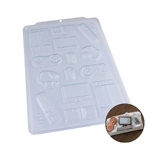 Forma de Acetato Simples Semiprofissional - Aplique Games - Ref.3672 - 1 unidade - BWB - Rizzo