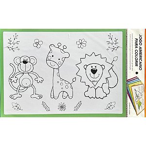 Papel Branco Infantil P/ Colorir Jogo Americano 1000 Unid.