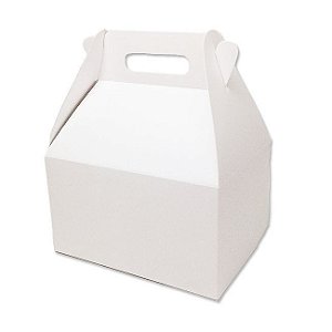 Caixa Sacolinha S11 (15,9cm x 17cm x 10,2cm) Branca 10 unidades Assk Rizzo Embalagens