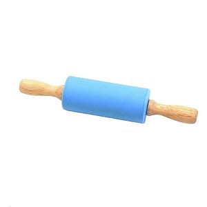 Rolo de Silicone Azul para Massa 23cm - 1 Unidade - Rizzo Embalagens