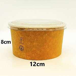 Pote de Papel Kraft 950ml - 5 Unidades - Ref KB02 - Kraft Bowls - Rizzo Embalagens