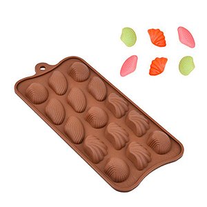 Molde Silicone Chocolate - Conchas Sortidas - FT014 - 1 unidade - Rizzo