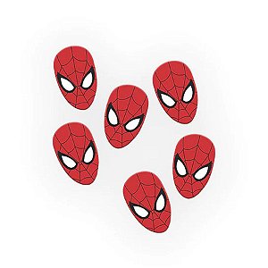 Rosto Decorativo - Spider-Man - 5 unidades - Piffer - Rizzo Embalagens