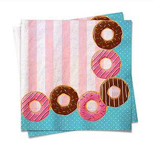 Guardanapo Donuts 33x33cm - 20 unidades - Cromus - Rizzo Embalagens