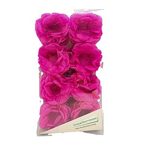 Forminha Flor - Crepom Imp. - Pink - 40 Unidades - Maxiformas - Rizzo Embalagens