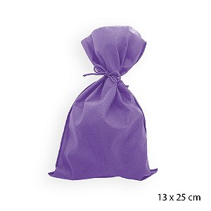 Saco para Surpresas em TNT - 13 x 25 cm - Roxo - 10 unidades - Best Fest - Rizzo Embalagens