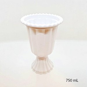 Mini Vaso Grego Plástico 750 mL - Branco - 1 unidade - LSC Toys - Rizzo Embalagens