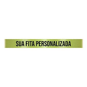 Fita de Cetim Personalizada CFS002 - 10mm X 45metros - Verde Militar 249 - 01 Unidade - Progresso - Rizzo