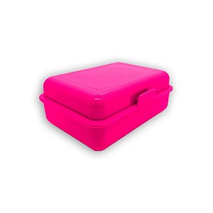 Caixinha Lembrancinha Plástica Rosa Pink 18cm x 7cm - 1 unidade - Rizzo Embalagens