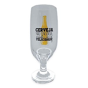 Taça Floripa Happy Beer - 300ml - Cerveja Não Engorda - 1 unidade - Allmix - Rizzo