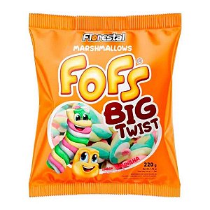 Marshmallow Big Twist Fofs 200 g - Sabor Baunilha - 1 unidade - Florestal - Rizzo