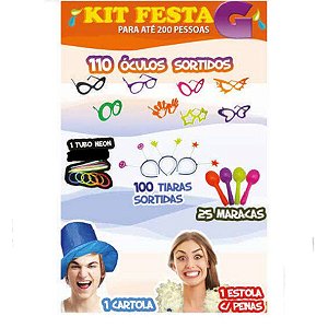 Kit Festa - Tamanho G - Kit unidades - Festachic - Rizzo Embalagens