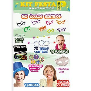 Kit Festa - Tamanho M - Kit unidades - Festachic - Rizzo Embalagens