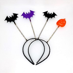 Tiaras de Halloween Cores e Formas Sortidas - 10 unidades - Festachic - Rizzo Embalagens