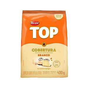 Cobertura em Gotas Choc Branco - Top - 400g - 01 unidade - Harald - Rizzo